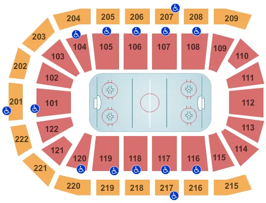 Hockey Seating Map