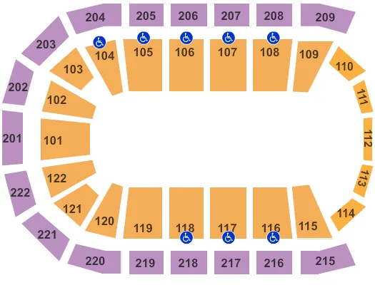 seating chart for Huntington Center - Open Floor - eventticketscenter.com
