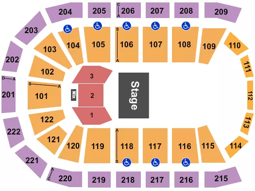 Huntington Center Seating Chart Concert | Cabinets Matttroy