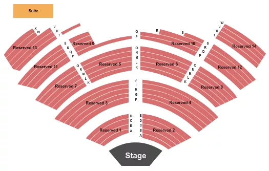 seating chart for Hyatt Regency - Newport Beach - Endstage 3 - eventticketscenter.com