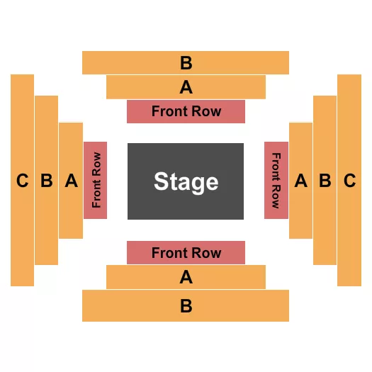 seating chart for Hyatt Regency Westlake - Candlelight - eventticketscenter.com