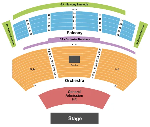 seating chart for IP Casino Resort And Spa - GA Pit - eventticketscenter.com