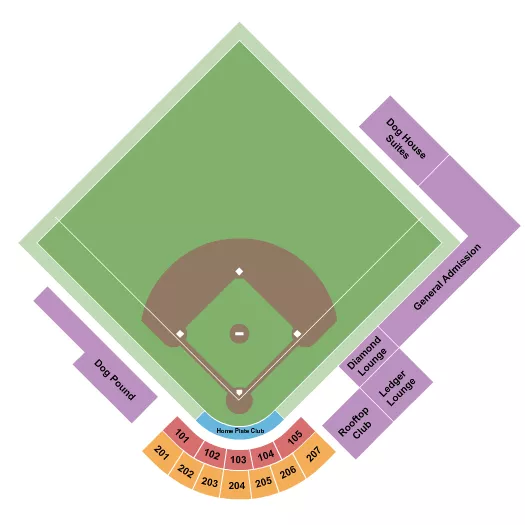 seating chart for ISG Field - Softball - eventticketscenter.com