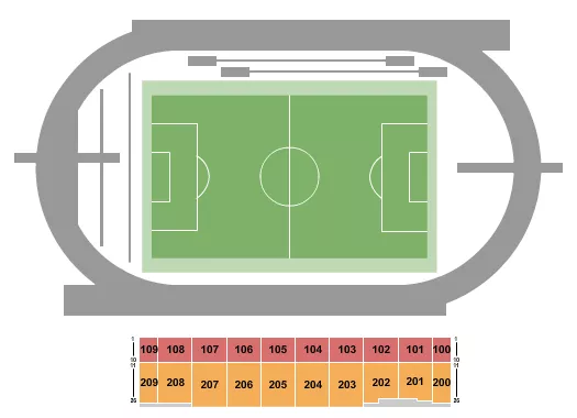 seating chart for Icahn Stadium - Soccer - eventticketscenter.com
