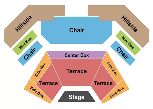 seating chart for Idaho Shakespeare Festival Amphitheater - Endstage - eventticketscenter.com
