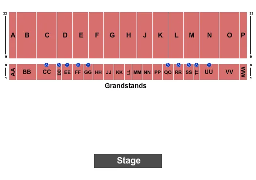 seating chart for Illinois State Fairgrounds - Racing - eventticketscenter.com