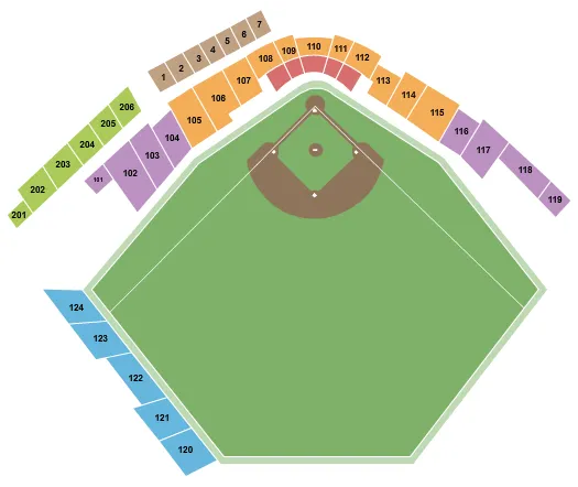 seating chart for Impact Field - Baseball - eventticketscenter.com