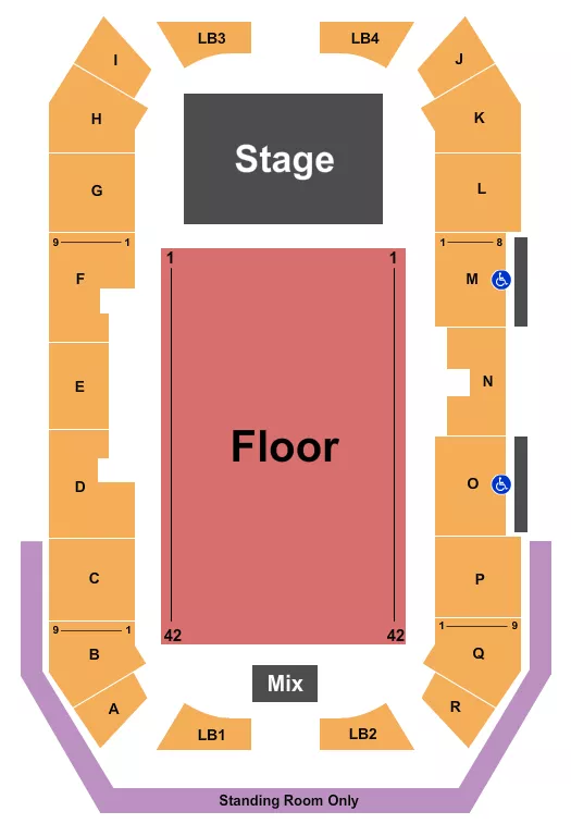 seating chart for Imperial Oil Place Arena at Cold Lake Energy Centre - Endstage 2 - eventticketscenter.com