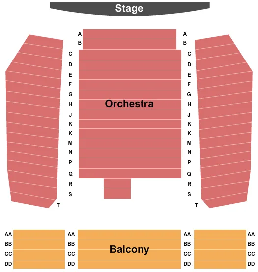 seating chart for Imperial Theatre - Ontario - End Stage - eventticketscenter.com