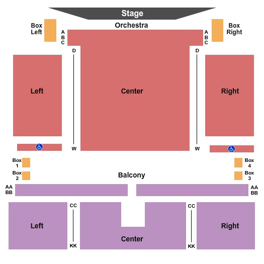 seating chart for Imperial Theatre - Saint John - Endstage - eventticketscenter.com