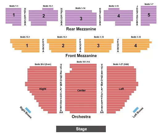 seating chart for Imperial Theatre - NY - Endstage - eventticketscenter.com