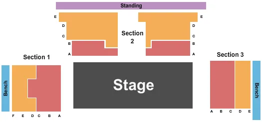 seating chart for Improv Asylum NYC - End Stage - eventticketscenter.com