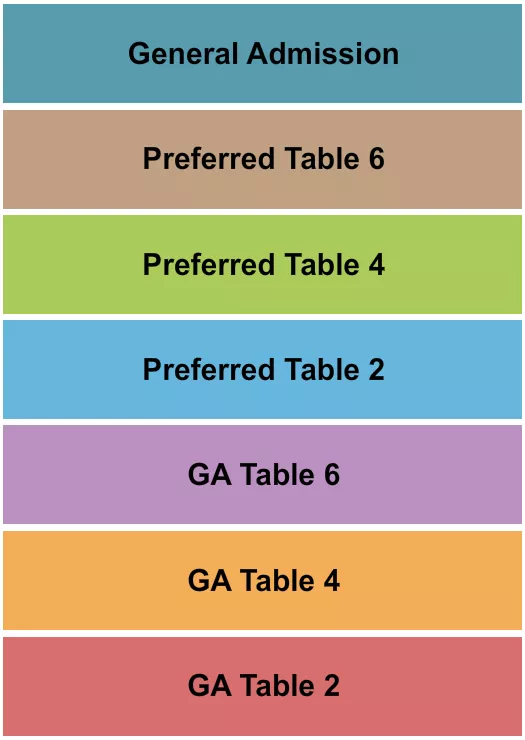 seating chart for Improv Comedy Club - Addison - GA & Preferred 2 - eventticketscenter.com