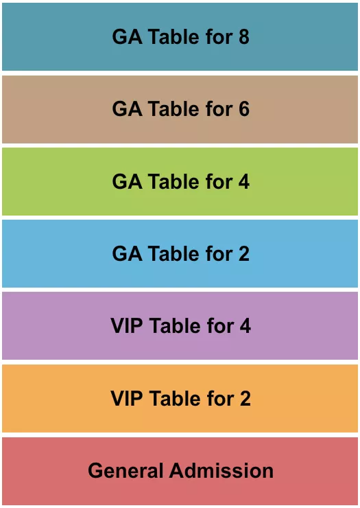 seating chart for Improv Comedy Club - Addison - GA & VIP Tables 2 - eventticketscenter.com