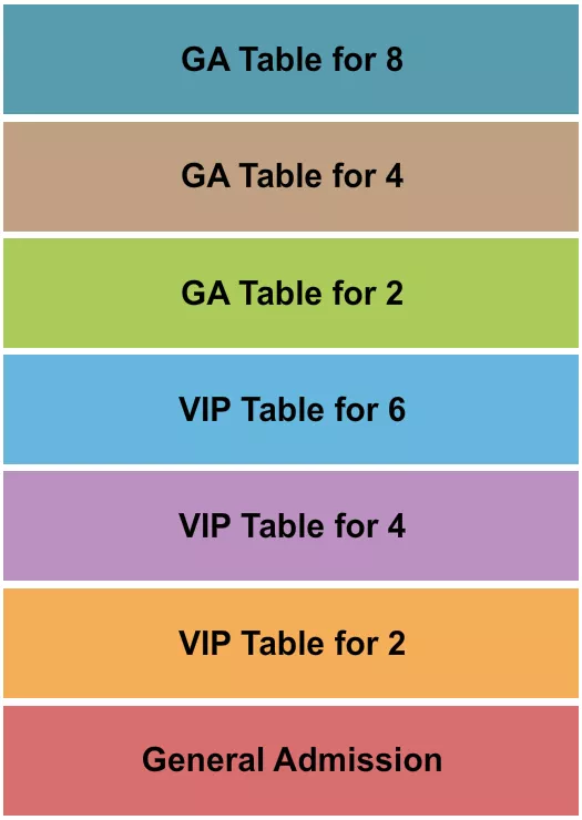 seating chart for Improv Comedy Club - Addison - GA & VIP Tables 3 - eventticketscenter.com