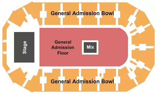 seating chart for Cable Dahmer Arena - GA Floor GA Bowl - eventticketscenter.com