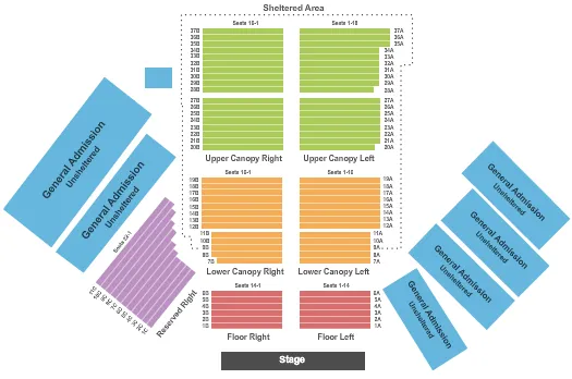 seating chart for Indian Ranch - Endstage 3 - eventticketscenter.com