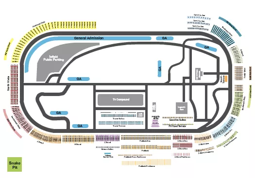 seating chart for Indianapolis Motor Speedway - Indy Speedway - Detailed - eventticketscenter.com