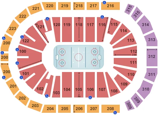 seating chart for Gas South Arena - Hockey - eventticketscenter.com