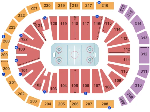 Hockey Seating Map