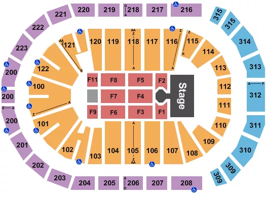 seating chart for Gas South Arena - Needtobreathe - eventticketscenter.com