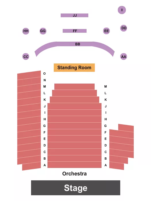 seating chart for Infinity Music Hall & Bistro - Endstage 3 - eventticketscenter.com