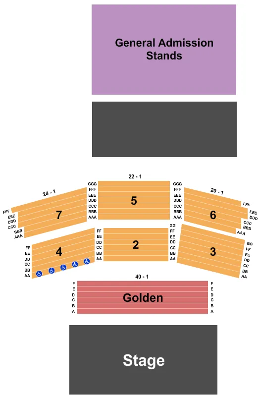 seating chart for Inn Of The Mountain Gods Resort & Casino - End Stage 3 - eventticketscenter.com