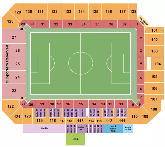 seating chart for Inter&Co Stadium - Soccer 2 - eventticketscenter.com