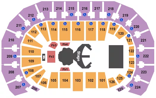 seating chart for INTRUST Bank Arena - Cirque - Ovo - eventticketscenter.com