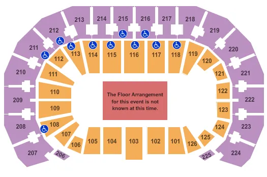 seating chart for INTRUST Bank Arena - Generic Floor - eventticketscenter.com