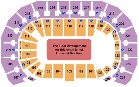 seating chart for INTRUST Bank Arena - Generic Floor - eventticketscenter.com