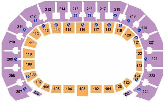 seating chart for INTRUST Bank Arena - Open Floor - eventticketscenter.com