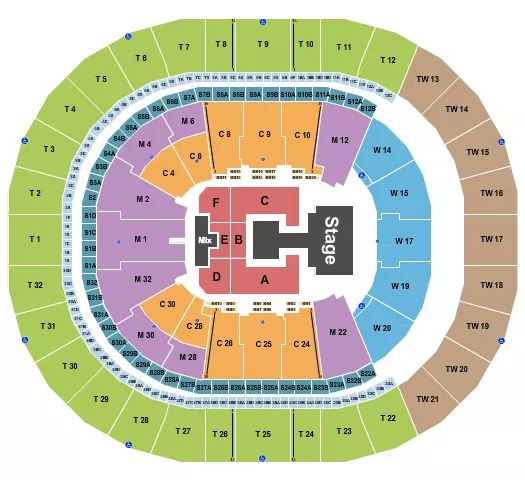 seating chart for Intuit Dome - Aespa - eventticketscenter.com