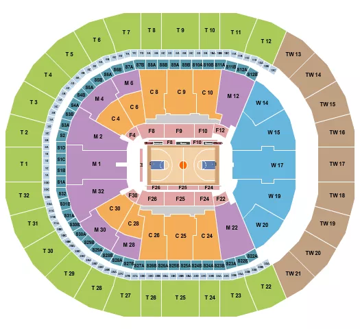 seating chart for Intuit Dome - Basketball - Globetrotters - eventticketscenter.com