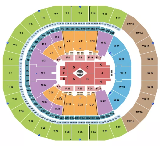 seating chart for Intuit Dome - Center Stage 2 - eventticketscenter.com