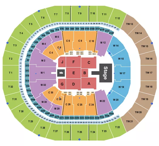 seating chart for Intuit Dome - Christian Nodal - eventticketscenter.com