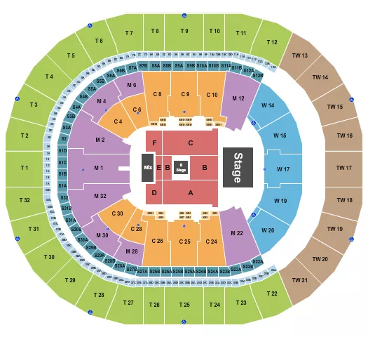 seating chart for Intuit Dome - Cyndi Lauper - eventticketscenter.com