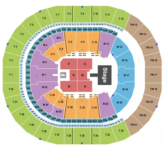 seating chart for Intuit Dome - Don Omar - eventticketscenter.com