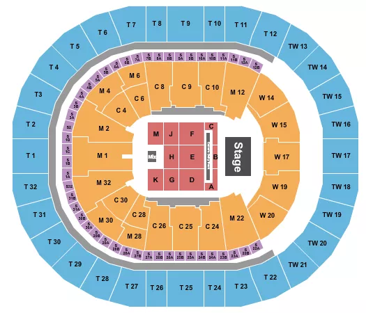 seating chart for Intuit Dome - Elevation Worship - eventticketscenter.com