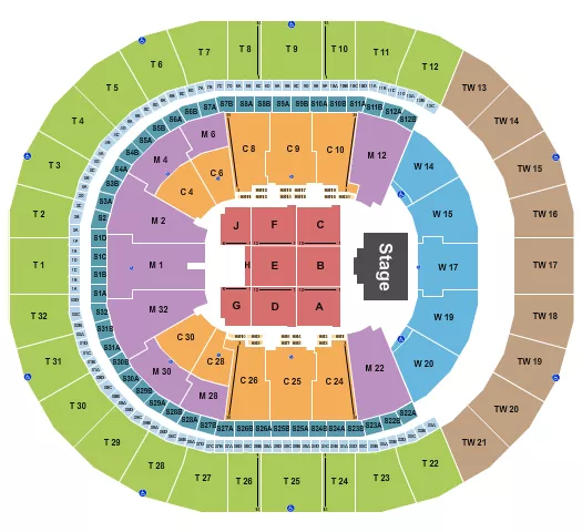 seating chart for Intuit Dome - Endstage 5 - eventticketscenter.com