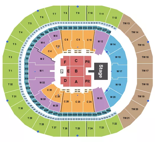 seating chart for Intuit Dome - Endstage GA Pit w/ Catwalk - eventticketscenter.com