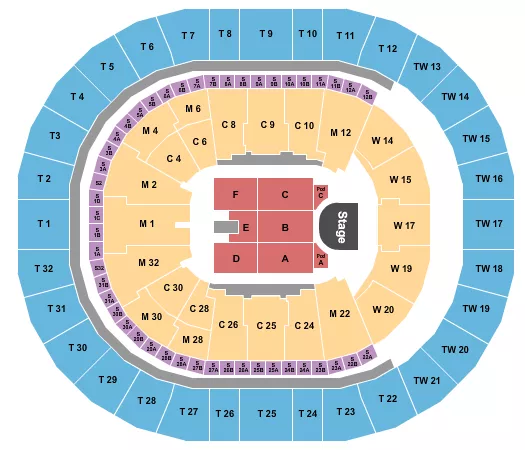 seating chart for Intuit Dome - Endstage POD - eventticketscenter.com