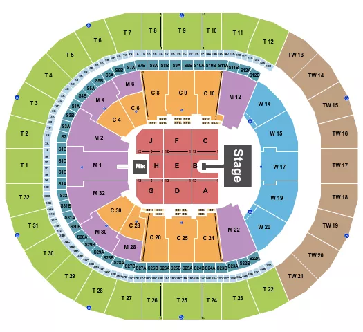 seating chart for Intuit Dome - Kehlani - eventticketscenter.com