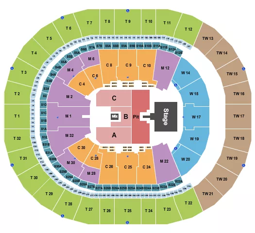 seating chart for Intuit Dome - Keith Urban - eventticketscenter.com