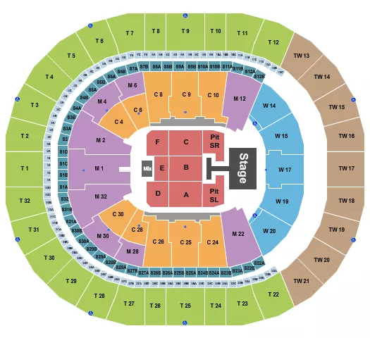 seating chart for Intuit Dome - Marca Registrada - eventticketscenter.com