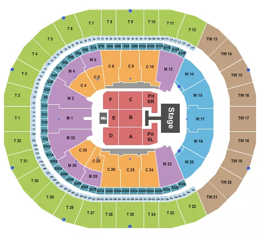 seating chart for Intuit Dome - Marca Registrada - eventticketscenter.com