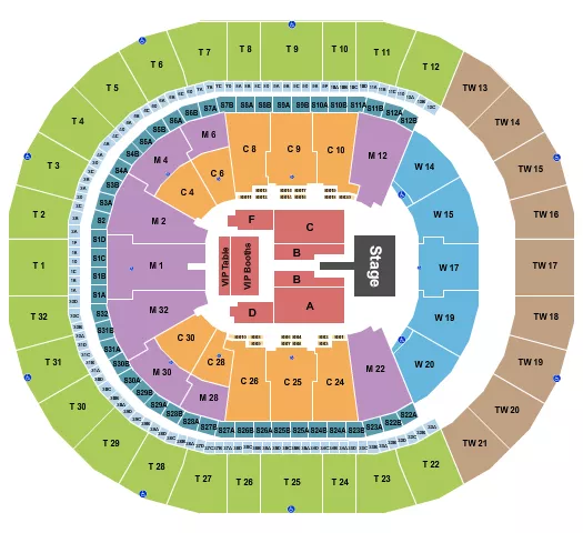 seating chart for Intuit Dome - Mary J. Blige - eventticketscenter.com