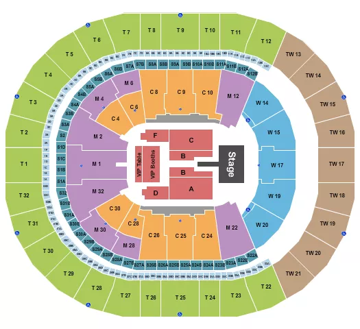 seating chart for Intuit Dome - Mary J. Blige - eventticketscenter.com