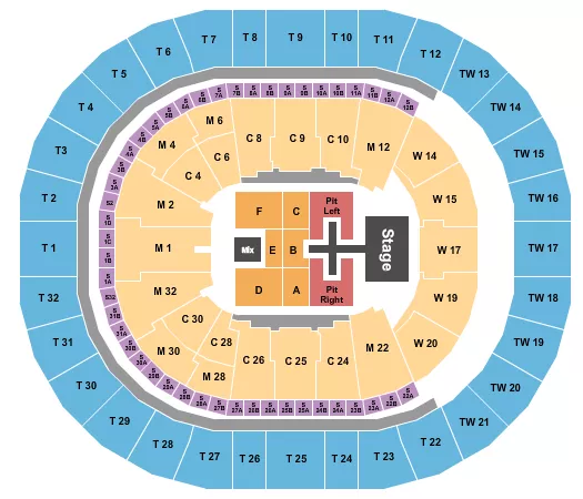 seating chart for Intuit Dome - Phil Wickham - eventticketscenter.com