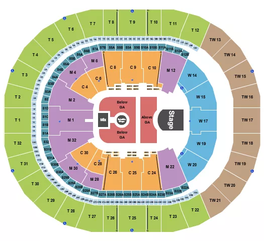seating chart for Intuit Dome - Phoebe Bridgers - eventticketscenter.com